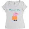 peppa pig mommy pig Women's Triblend Scoop T-shirt
