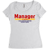 Manager Of Myselfy i Was Nobody Before Social Media Women's Triblend Scoop T-shirt