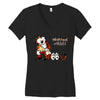 calvin hobbes Women's V-Neck T-Shirt