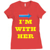 i am with her Ladies Fitted T-Shirt
