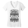 Real Kings Are Born On December 30 Women's V-Neck T-Shirt