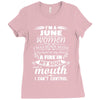 I Am A June Women Ladies Fitted T-Shirt