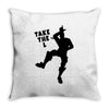fortnite take the L black logo Throw Pillow