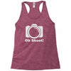 oh shoot camera Racerback Tank