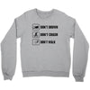 Don't drown crash walk Tee Swim Bike Run Triathle Crewneck Sweatshirt