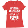 Awesome Poppie Looks Like Ladies Fitted T-Shirt