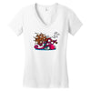 monster melodi Women's V-Neck T-Shirt