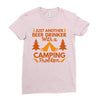 camping Ladies Fitted T-Shirt