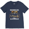 november  girl is a perfect combination of princess and warrior V-Neck Tee