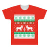 reindeer christmas ugly sweater All Over Men's T-shirt