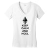 Keep Calm And Hodl Ethereum Women's V-Neck T-Shirt