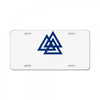 valknutr knoten der gefallenen odin nordisch symbol aspekte wotan License Plate