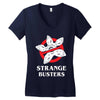 Strange Busters Women's V-Neck T-Shirt