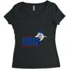 Daddy Shark Women's Triblend Scoop T-shirt