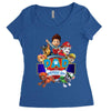 paw patrol birthday boy dad Women's Triblend Scoop T-shirt