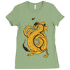 bruce, the dragon Ladies Fitted T-Shirt
