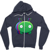 Mooncake Colorful Zipper Hoodie