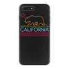 neon sign california republic flag bear iPhone 7 Plus Case