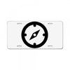 clock black License Plate