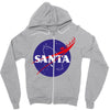 santa nasa Zipper Hoodie