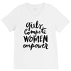 girls compete, women empower V-Neck Tee