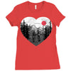 hike and love Ladies Fitted T-Shirt