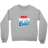 red white and cute Crewneck Sweatshirt