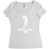 finger wag batle royal gaming Women's Triblend Scoop T-shirt