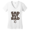 sad but rad girls Women's V-Neck T-Shirt