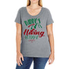 Daddy Hiking Buddy Mountains Ladies Curvy T-Shirt