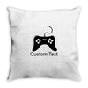 custom text Throw Pillow