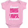 I Wear Pink For My Daughter Baby Onesie