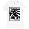 procrastinators unite! Ladies Fitted T-Shirt