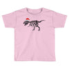 t rex skeleton santa claus Toddler T-shirt