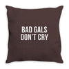 bad girls dont cry halter top crop Throw Pillow