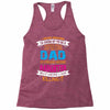 Super Cool Dad Of A Freaking Awesome Daughter Racerback Tank
