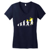 goku evolution Women's V-Neck T-Shirt
