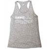Feminist Noun Racerback Tank