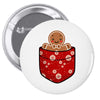 christmas cookie pocket Pin-back button