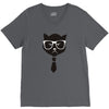 grumpy hipster cat V-Neck Tee