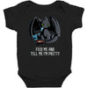 feed me and tell me i'm pretty Baby Bodysuit