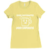 over caffeine Ladies Fitted T-Shirt