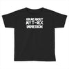 childrens ask me about my t rex flip Toddler T-shirt
