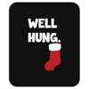 well hung endowed christmas stocking funny Mousepad