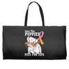 save the puppies Weekender Totes