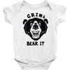 grin and bear it Baby Onesie