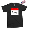 title of day of the week friday day of the week Exclusive T-shirt