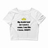 dentist crown Crop Top