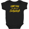 i don't give a schnitzel Baby Bodysuit