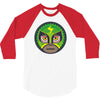 lucha libre   green 3/4 Sleeve Shirt